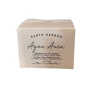 EARTH HARBOR Aqua Aura Reparative Eye Cream .5oz/15ml Full Size NIB